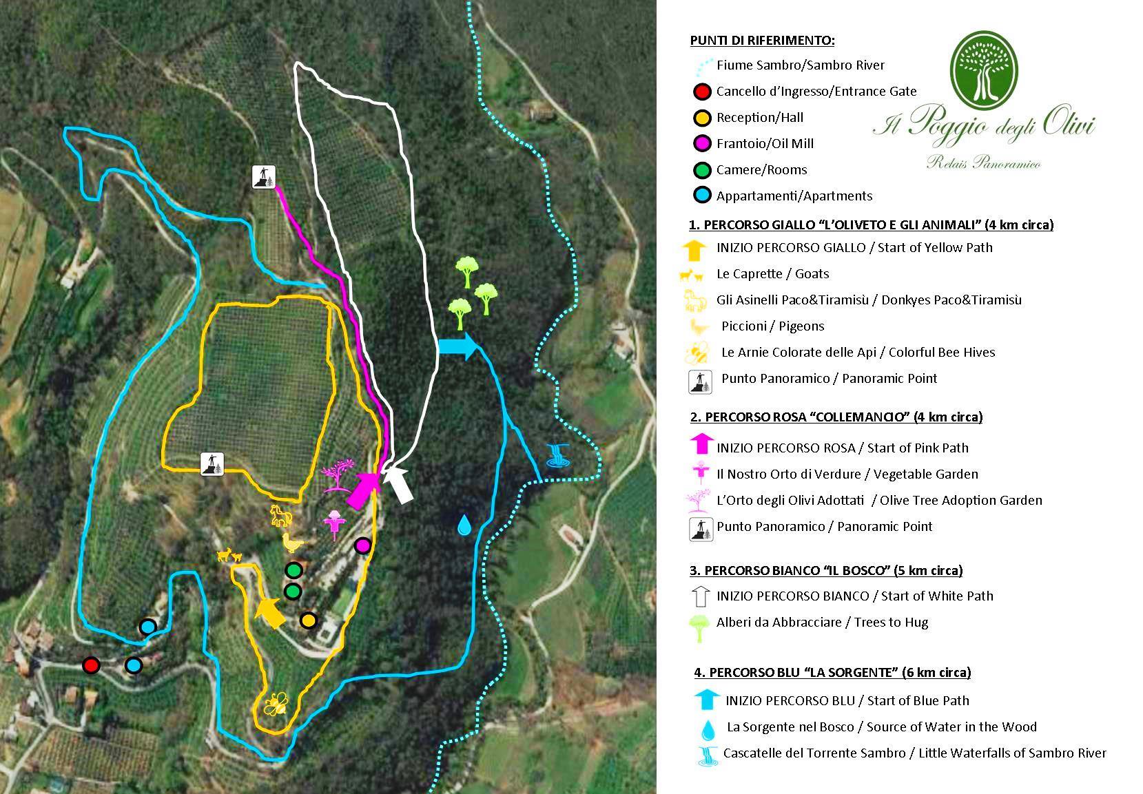 Mappa Percorsi Poggio 2024